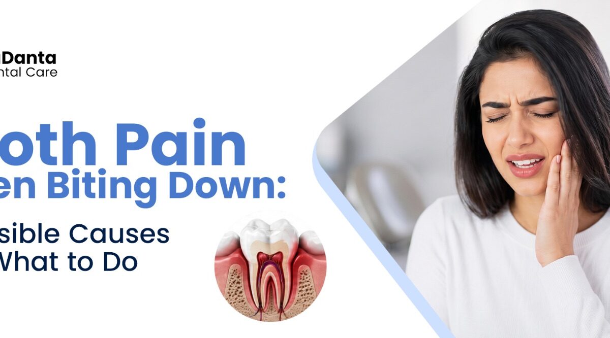 tooth pain when biting down